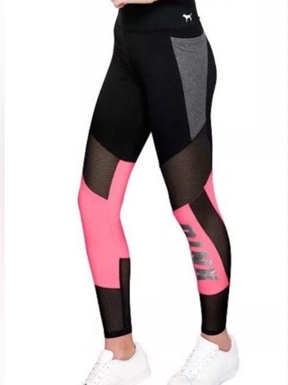victoria’s secret PINK y2k bling bedazzled leggings mesh